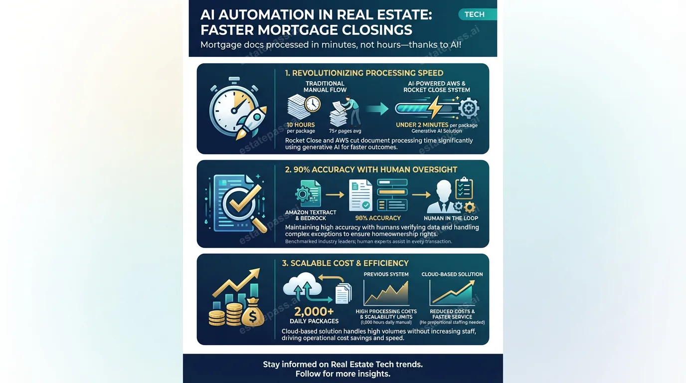 Rocket Close, AWS collaborate on AI system to automate mortgage document workflows