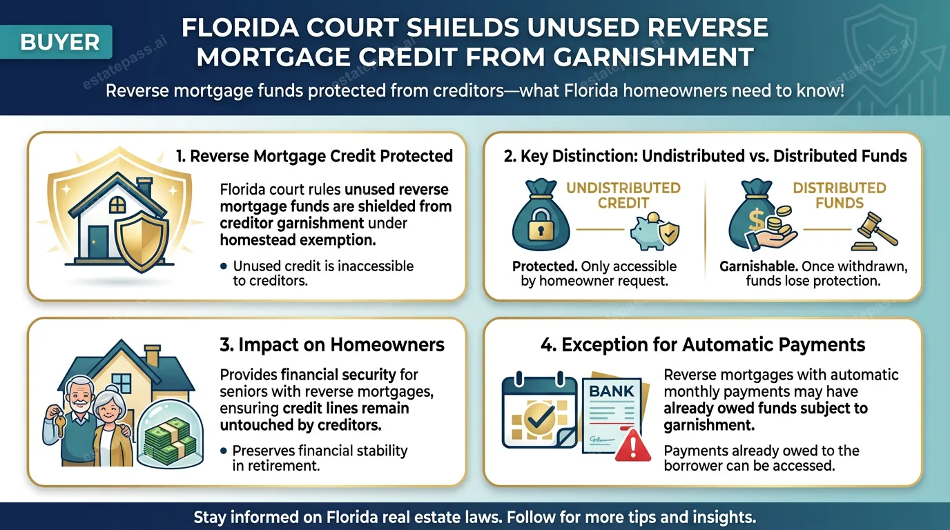 Florida court shields unused reverse mortgage credit from garnishment