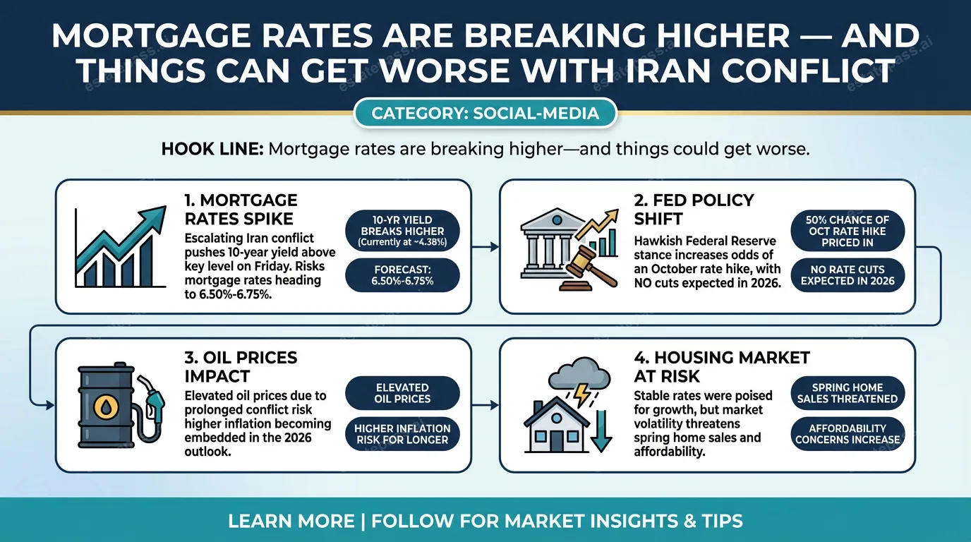 Mortgage rates are breaking higher — and things can get worse with Iran conflict