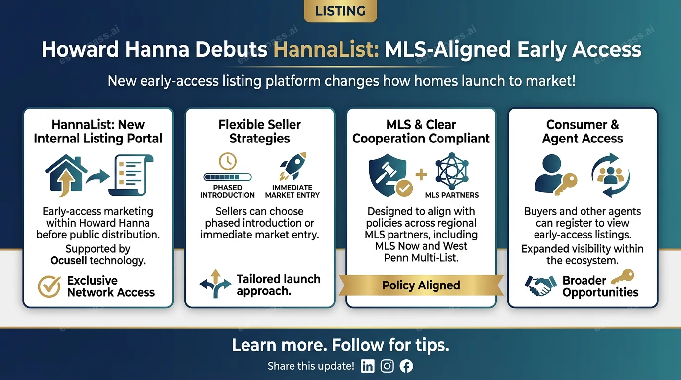 Howard Hanna debuts HannaList with MLS aligned early access