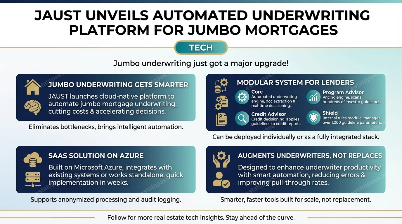 JAUST unveils automated underwriting platform for jumbo mortgages