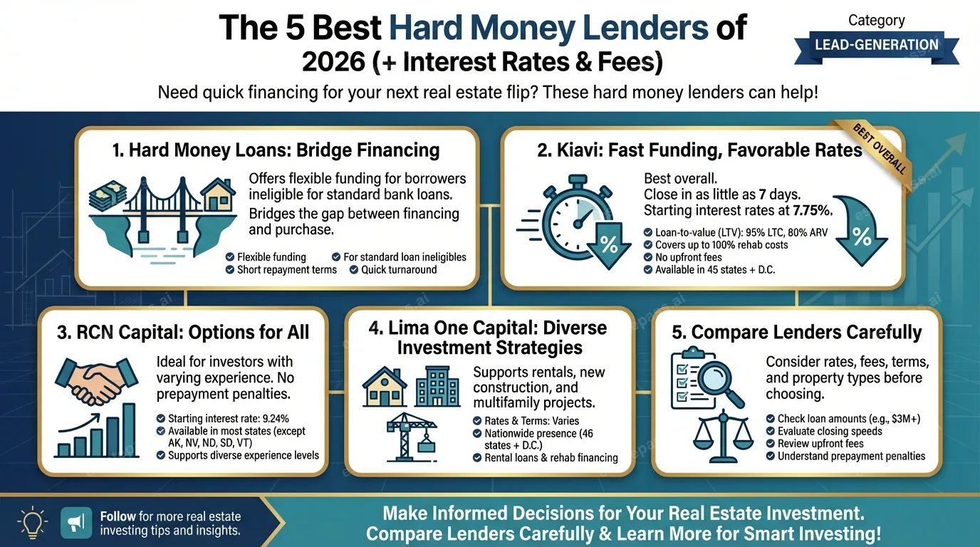 The 5 Best Hard Money Lenders of 2026 (+ Interest Rates & Fees)