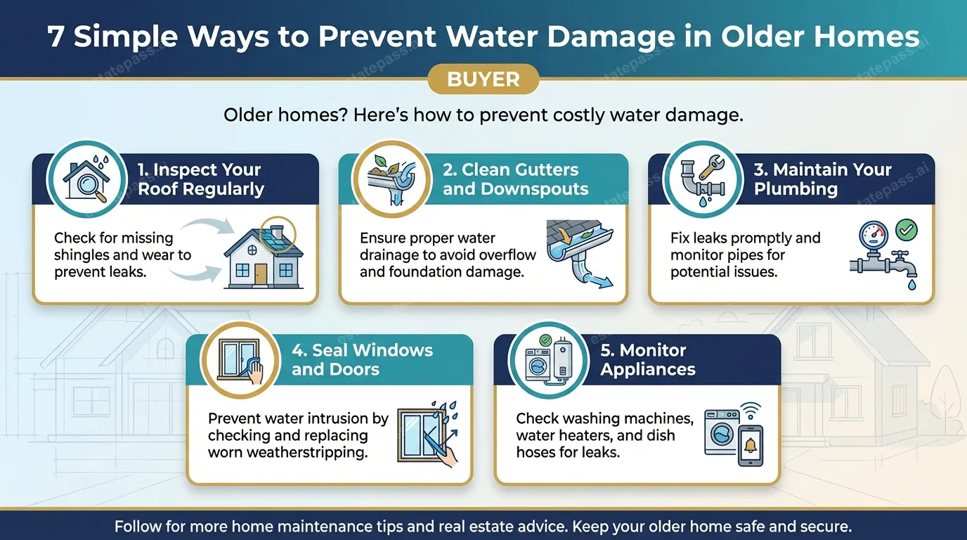 7 Simple Ways to Prevent Water Damage in Older Homes