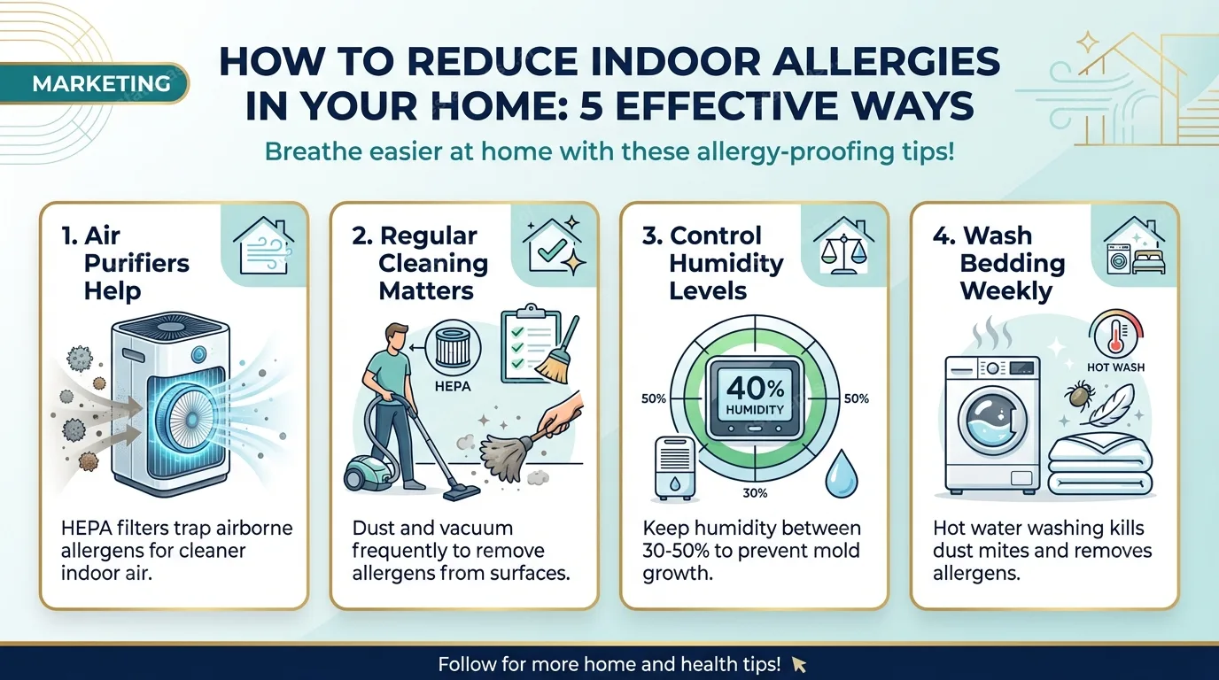 How to Reduce Indoor Allergies in Your Home: 5 Effective Ways