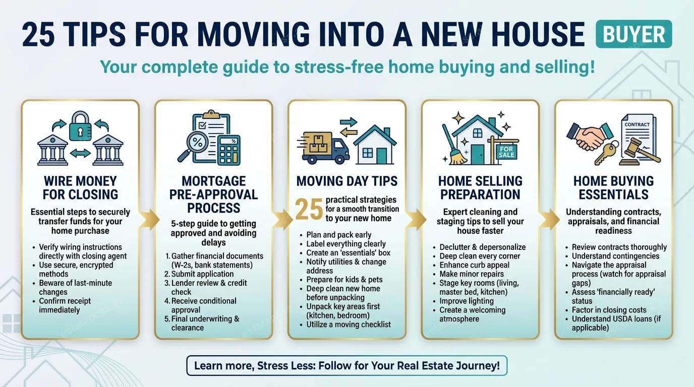 25 Tips for Moving Into a New House