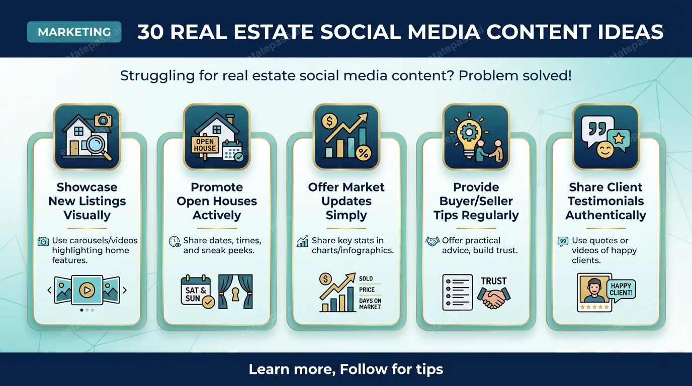 30 Real Estate Social Media Content Ideas