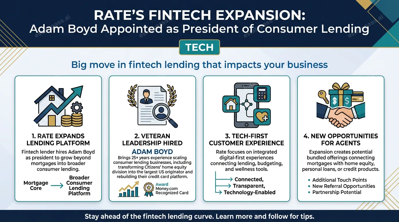 Rate hires Adam Boyd as president of consumer lending