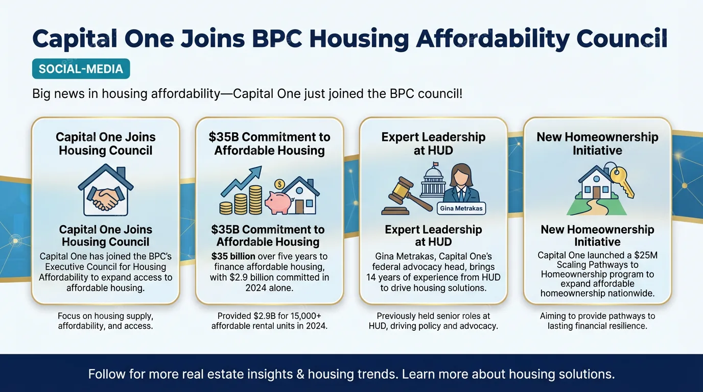 Capital One joins BPC housing affordability council