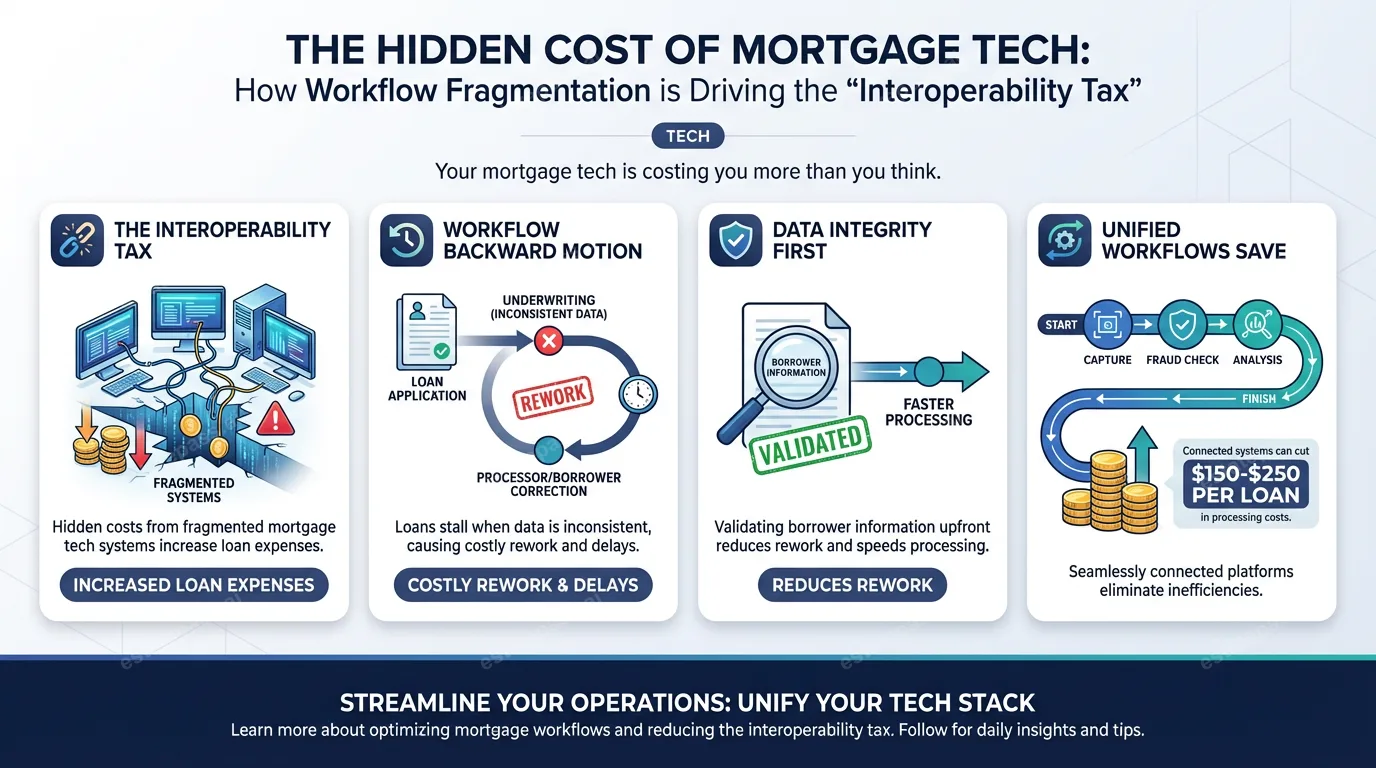 The hidden cost of mortgage tech: How workflow fragmentation is driving the “interoperability tax”