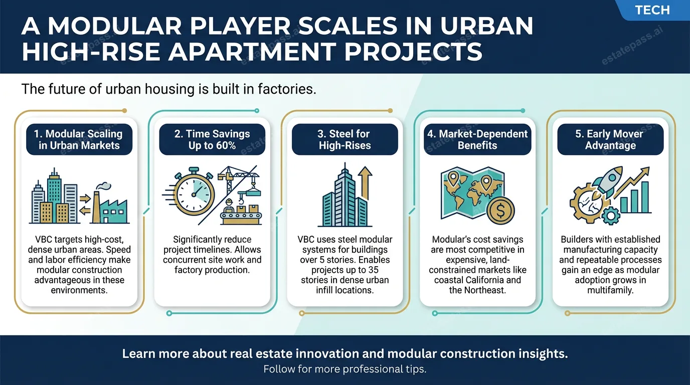 A modular player scales in urban high-rise apartment projects
