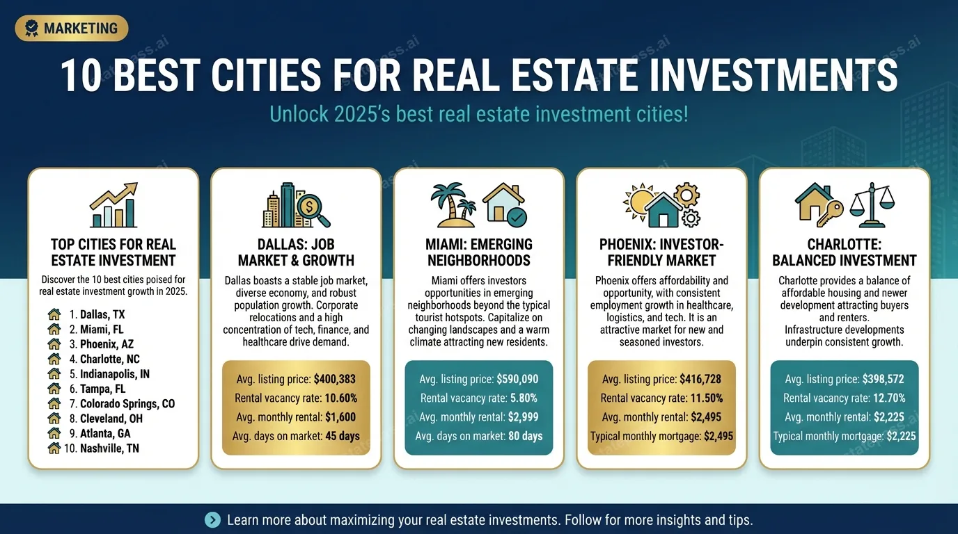 10 Best Cities for Real Estate Investments