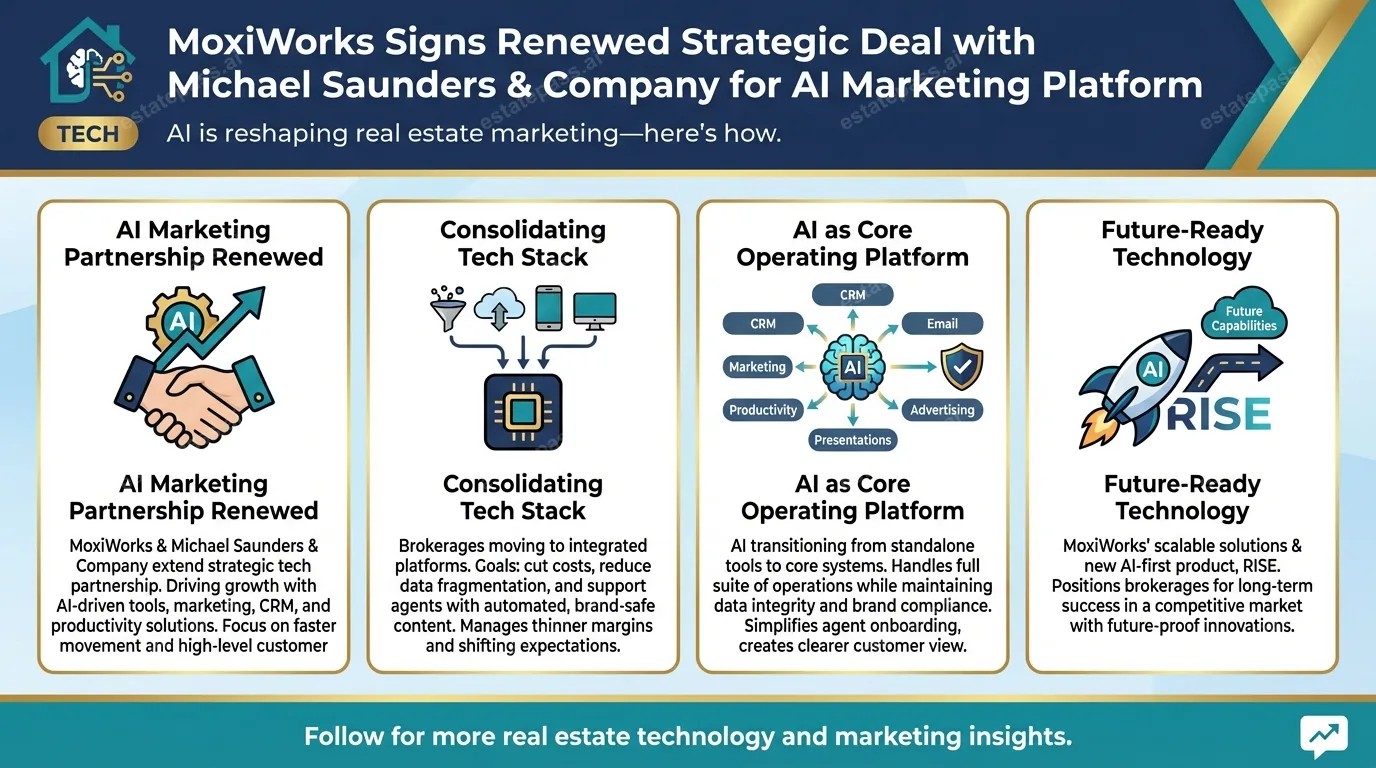MoxiWorks signs renewed strategic deal with Michael Saunders & Company for AI marketing platform