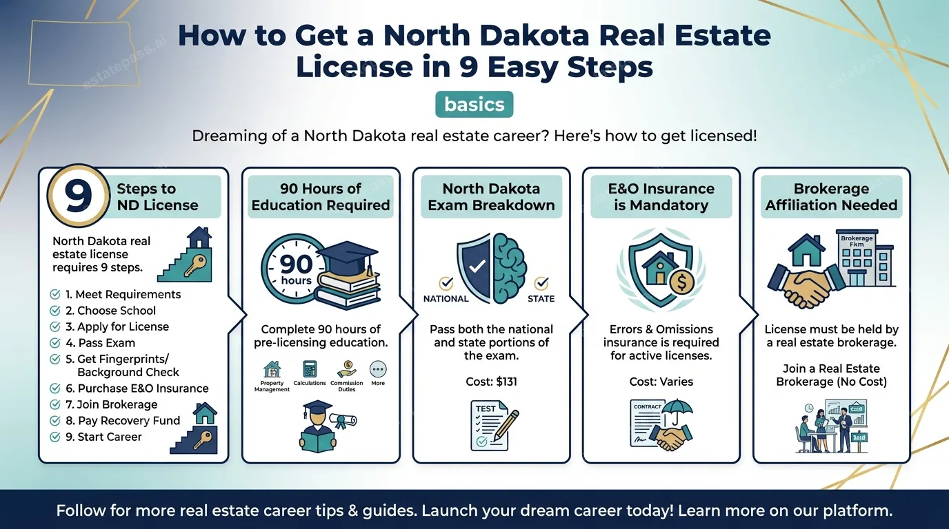 How to Get a North Dakota Real Estate License in 9 Easy Steps