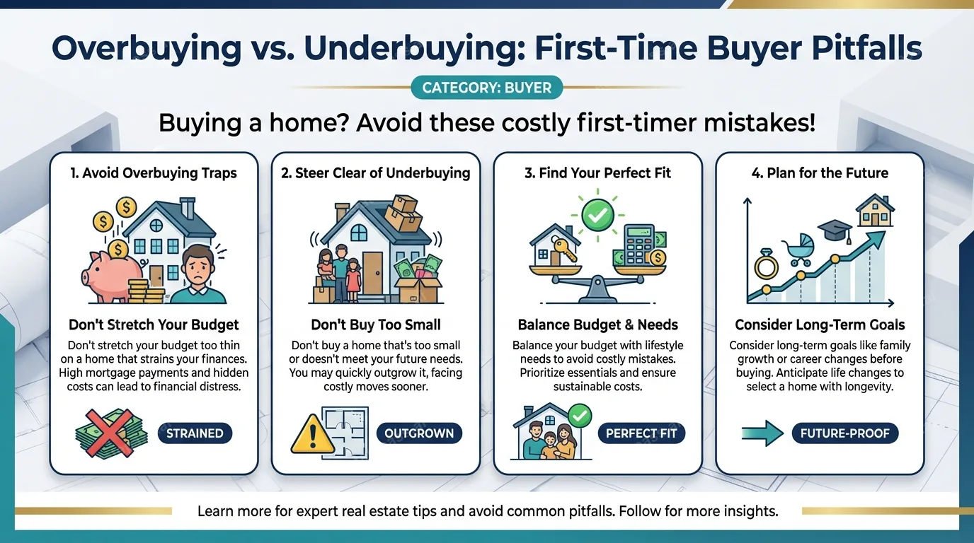 Overbuying vs. Underbuying: First-Time Buyer Pitfalls