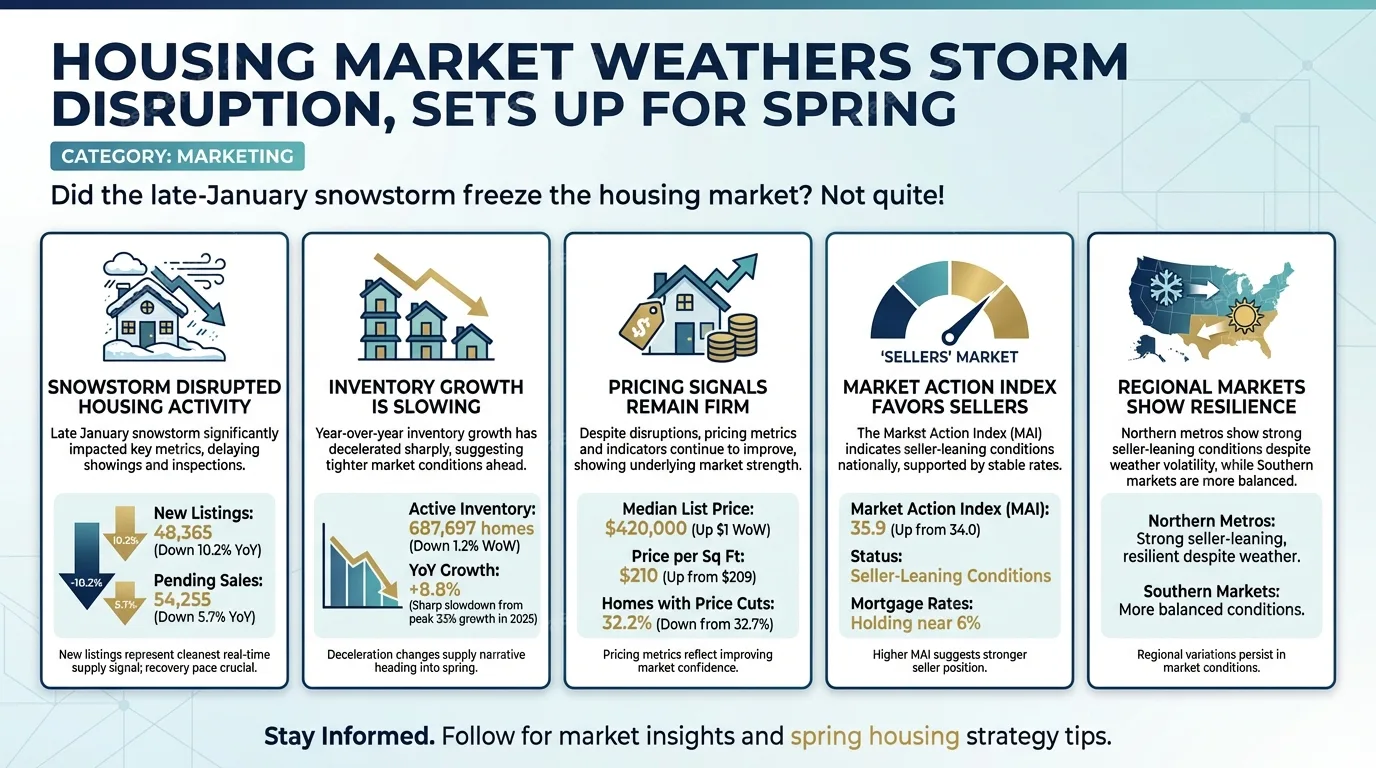 Housing market weathers storm disruption, sets up for spring