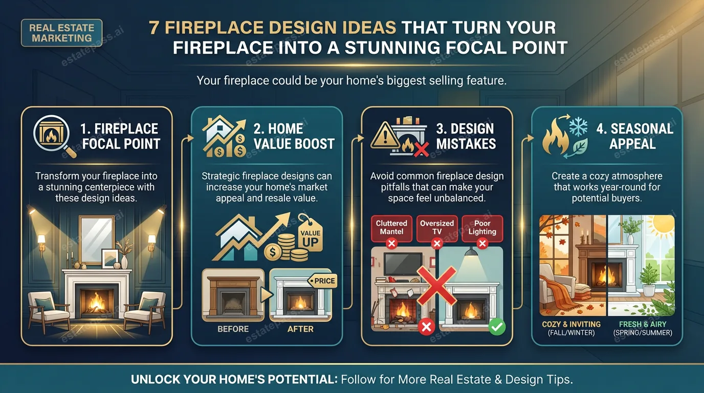 7 Fireplace Design Ideas That Turn Your Fireplace Into a Stunning Focal Point