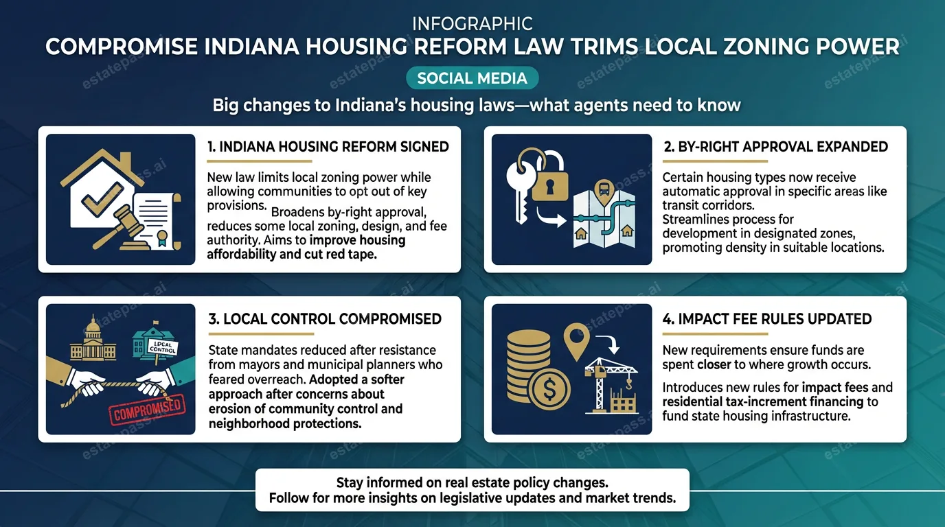 Compromise Indiana housing reform law trims local zoning power