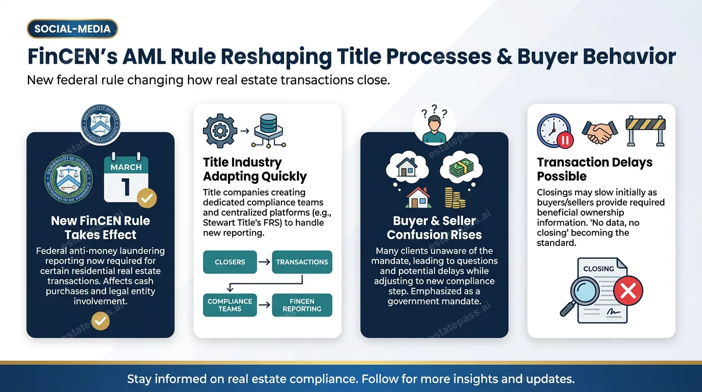 FinCEN’s AML rule reshaping title processes — and buyer behavior