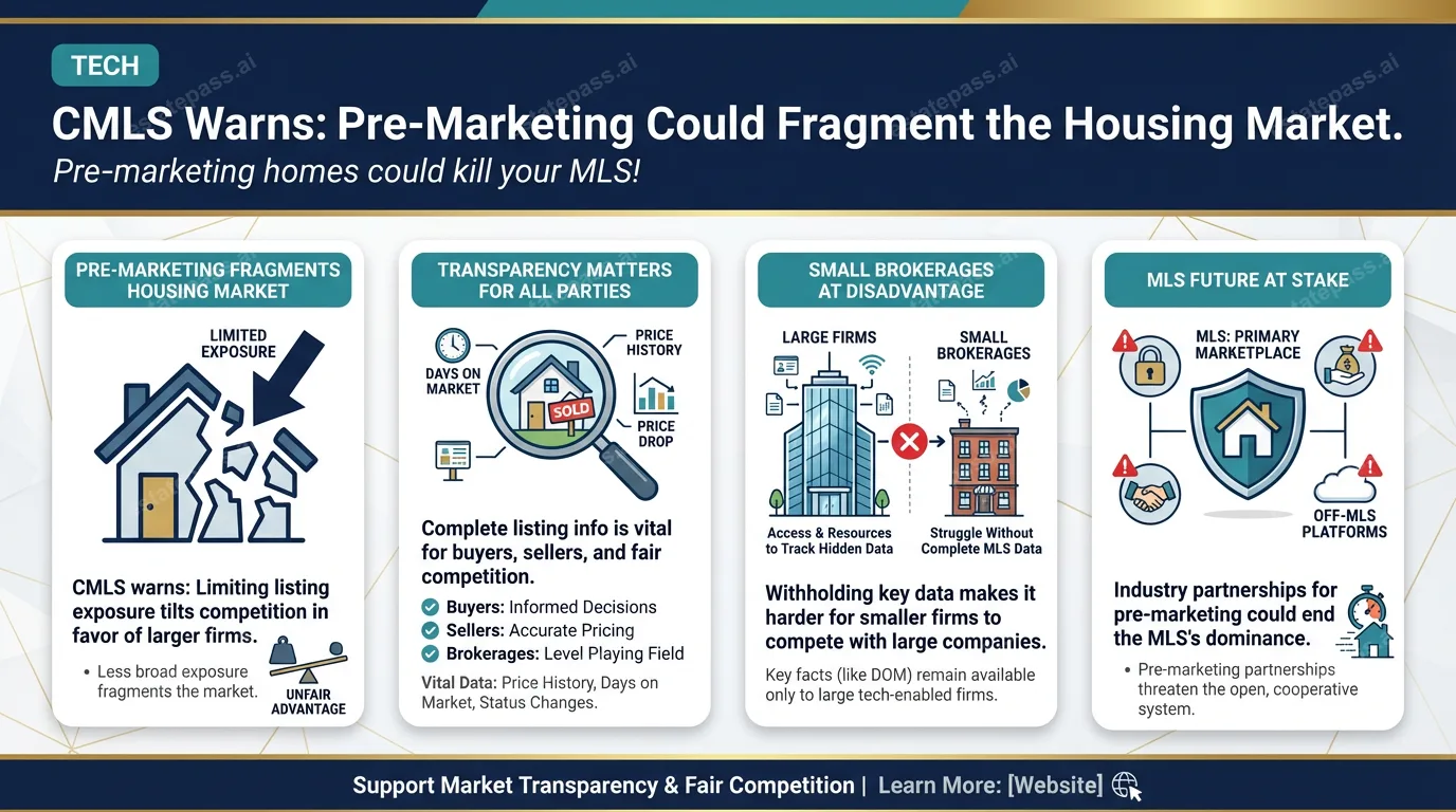 CMLS warns pre marketing could fragment the housing market