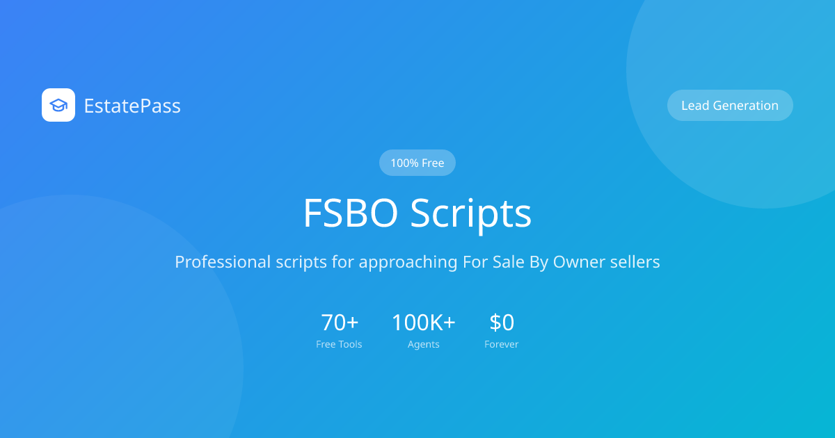 Free FSBO Scripts 2026 | For Sale By Owner Approach | EstatePass