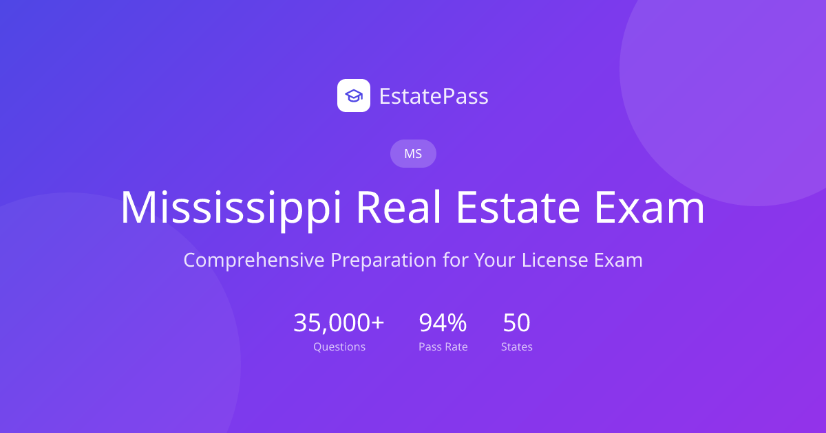 Mississippi Real Estate Exam Guide & Study Resources (2026) | 2,300 ...