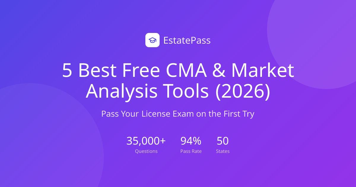 5 Best Free CMA & Market Analysis Tools (2026) | EstatePass
