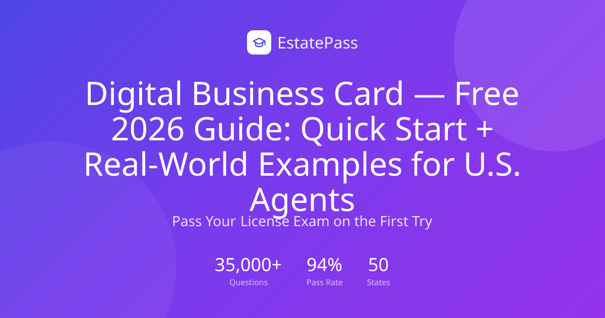 Digital Business Card — Free 2026 Guide: Quick Start + Real-World ...