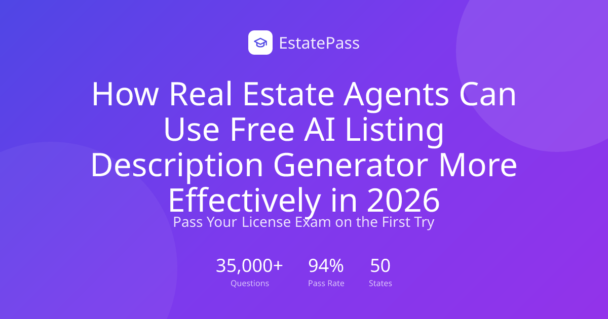 How Real Estate Agents Can Use Free AI Listing Description Generator ...