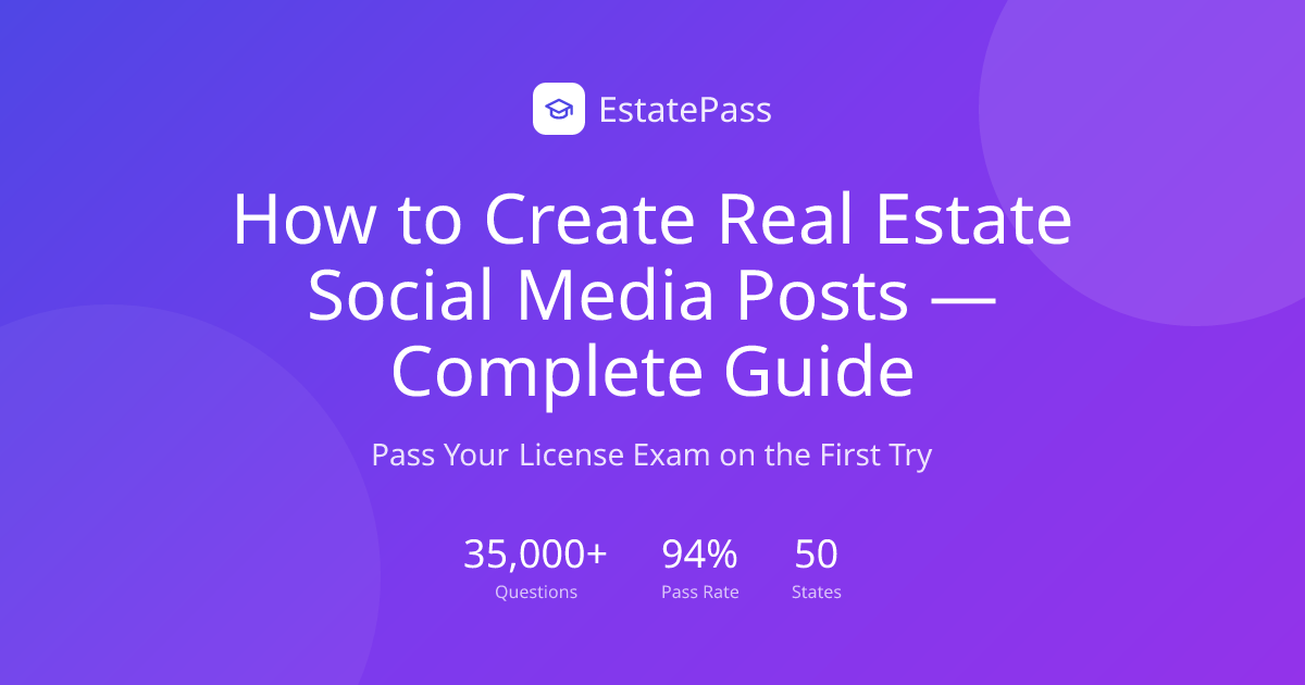How to Create Real Estate Social Media Posts — Complete Guide (2026 ...
