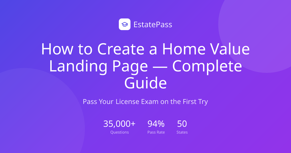 How to Create a Home Value Landing Page — Complete Guide (2026 ...