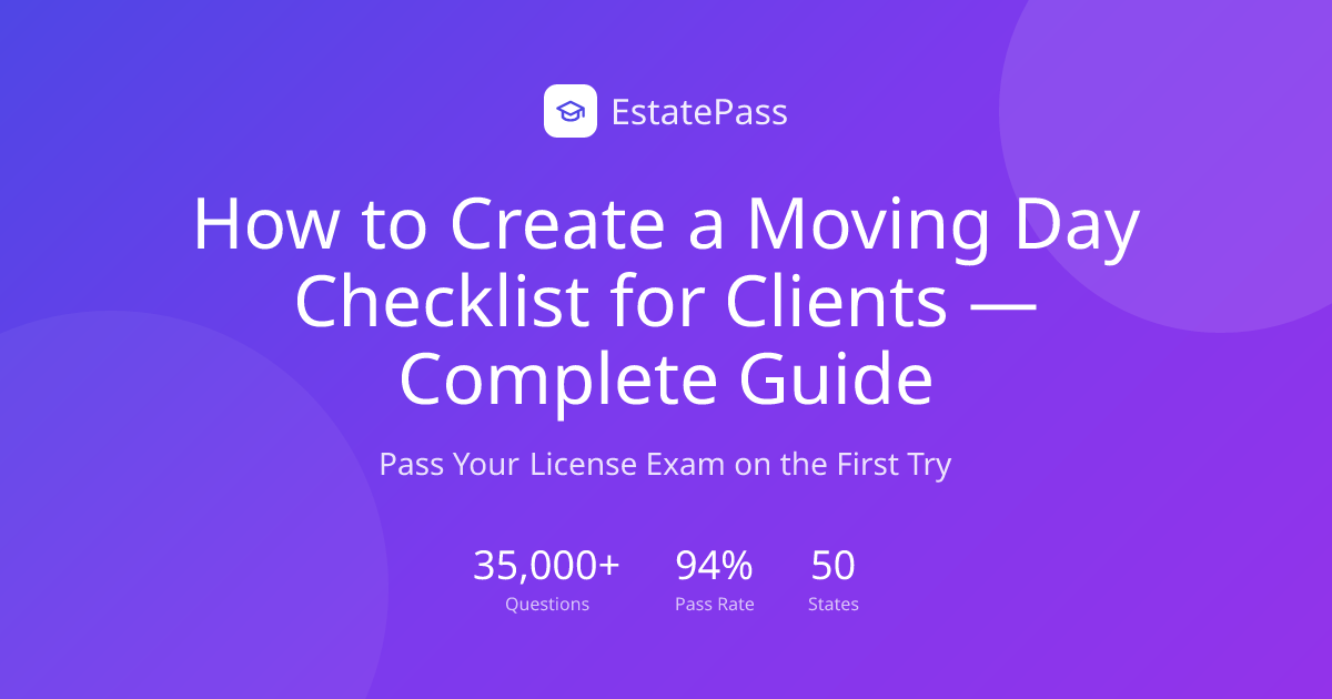 How to Create a Moving Day Checklist for Clients — Complete Guide (2026 ...
