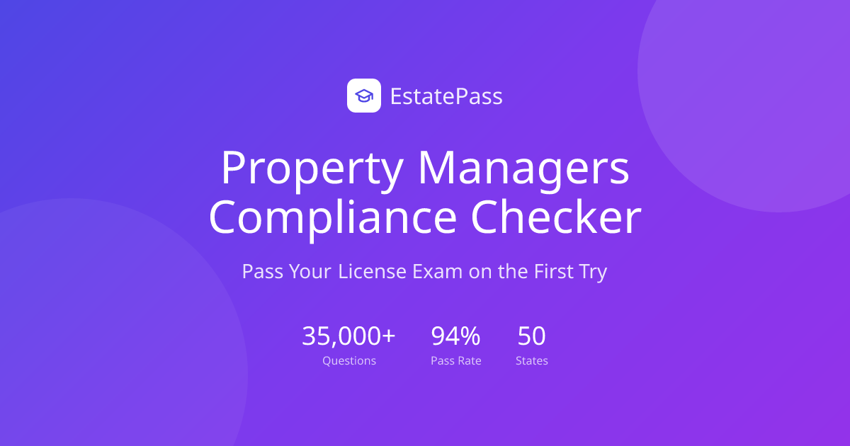Free Property Managers Compliance Checker (2026) | EstatePass