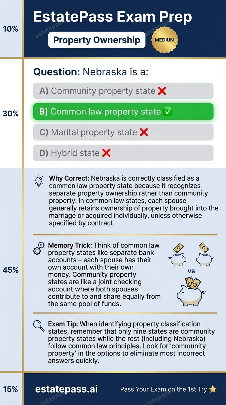 Study card infographic: Nebraska is a: