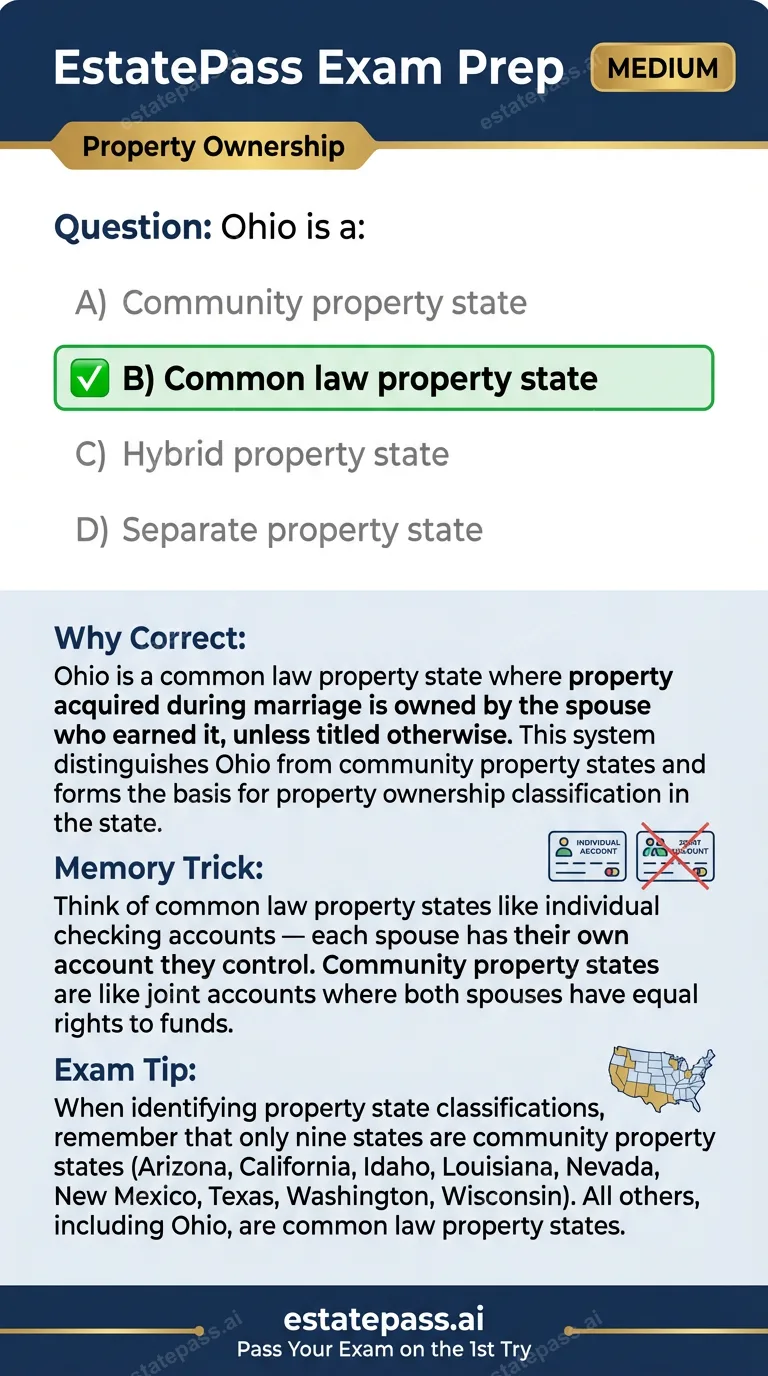 Study card infographic for: Ohio is a:
