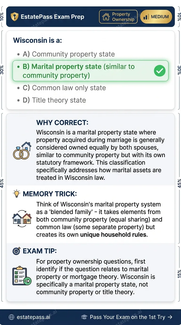 Study card infographic for: Wisconsin is a: