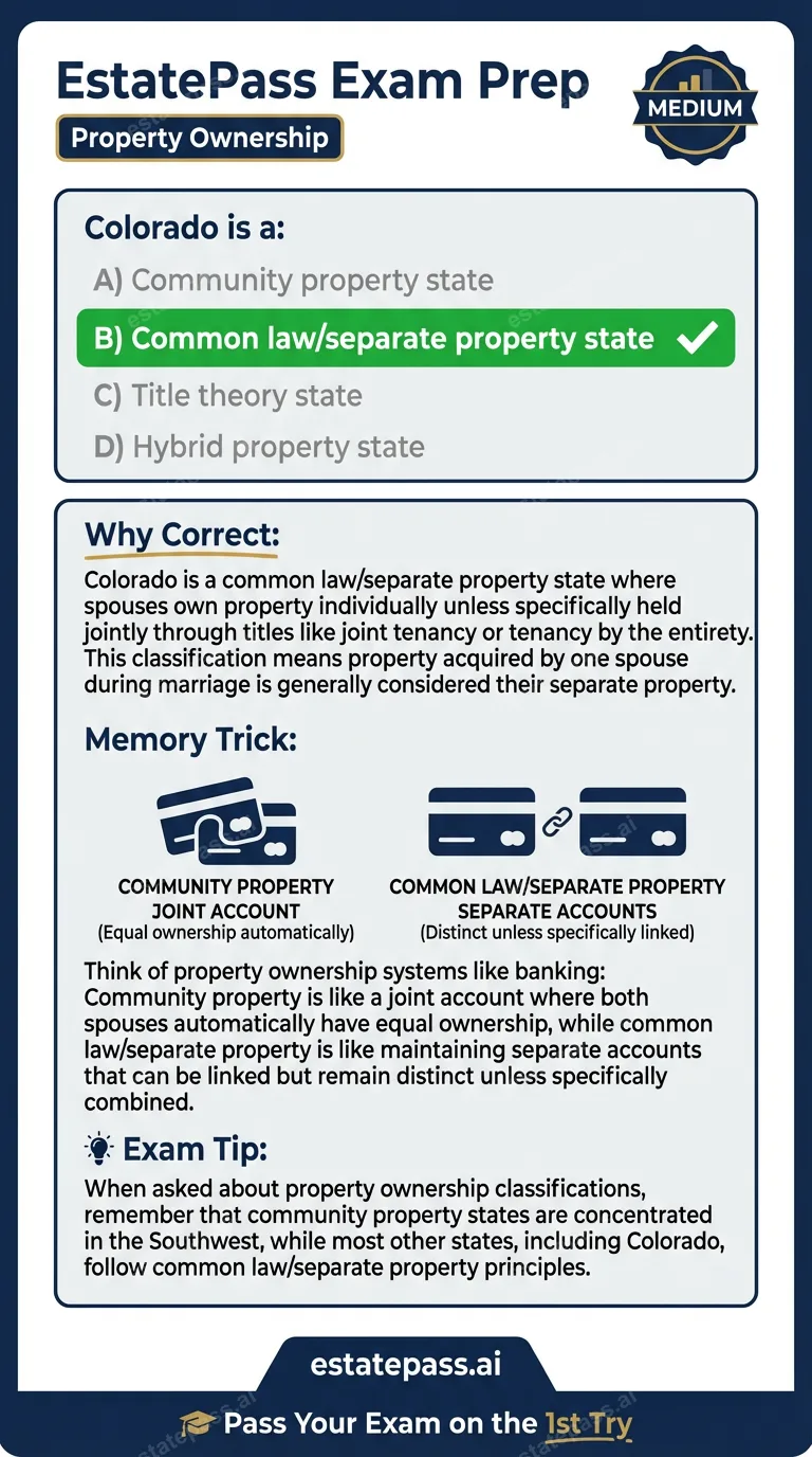 Study card infographic for: Colorado is a: