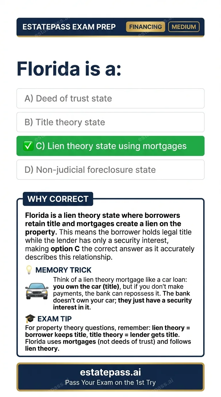Study card infographic for: Florida is a: