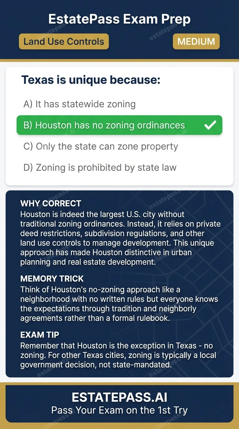 Study card infographic for: Texas is unique because: